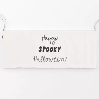 Bankauflage Happy Spooky Halloween beige