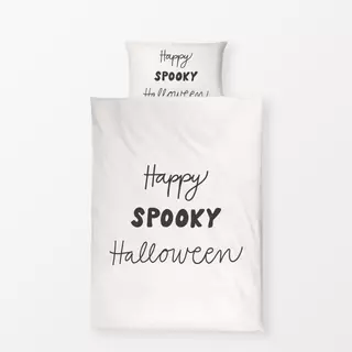 Bettwäsche Happy Spooky Halloween beige