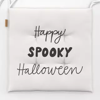 Sitzkissen Happy Spooky Halloween beige