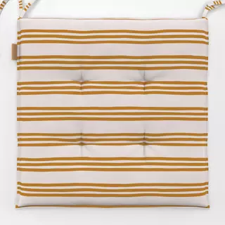 Sitzkissen Streifen Gelb Beige