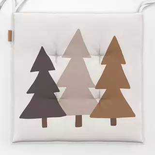 Sitzkissen Trees braun Motiv
