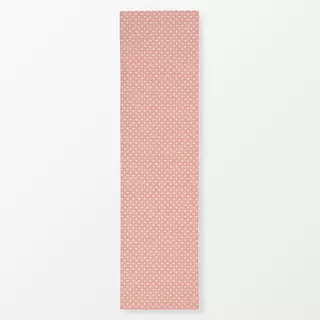 Tischläufer Herzen Muster rosa beige