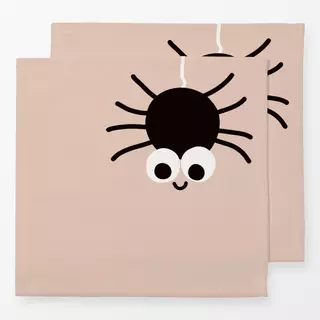 Servietten Spooky Spider hellbraun