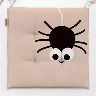 Sitzkissen Spooky Spider hellbraun