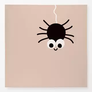 Tischdecke Spooky Spider hellbraun