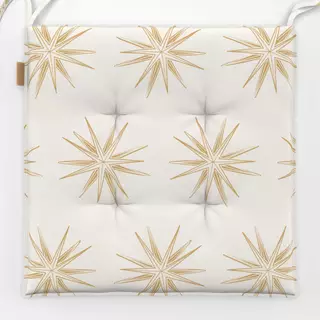 Sitzkissen Papierstern Gold