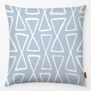 Kissen Hourglass White on Blue