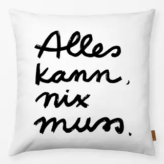 Kissen Alles Kann Wendekissen Schwarz