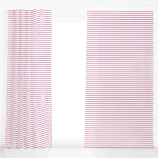 Dekovorhang Streifen Lila Pink Beige
