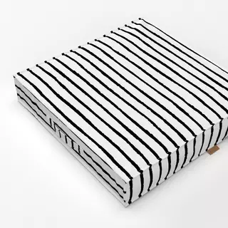 Bodenkissen Stripes Streifen schwarzweiss