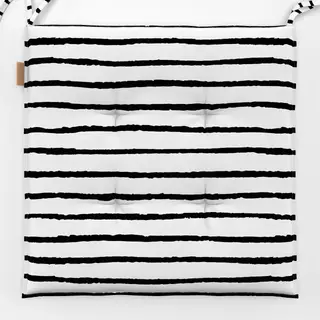 Sitzkissen Stripes Streifen schwarzweiss