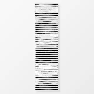 Tischläufer Stripes Streifen schwarzweiss