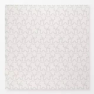 Tischdecke Elephant Parade sage beige
