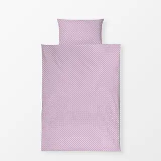 Bettwäsche Punkte Polkadot Beige Lila