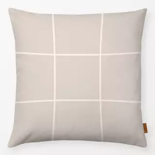 Kissen Grid beige
