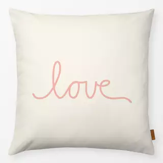 Kissen Love Wendekissen beige rosa