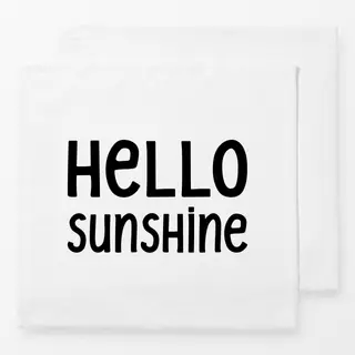Servietten Hello Sunshine schwarzweiß