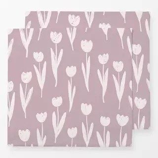 Servietten Tulip Field altrosa