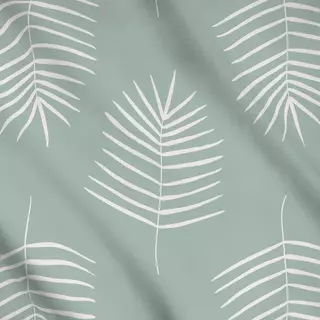 Meterware Minimal Leaf naturals grün