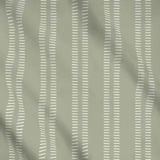 Meterware Beige auf Sage Grün