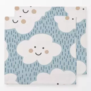 Servietten Happy Clouds blau