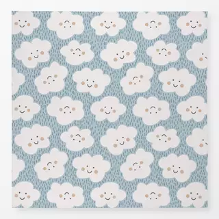 Tischdecke Happy Clouds blau