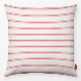 Kissen Streifen Rosa Pink Beige