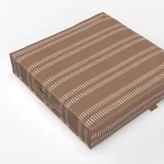 Bodenkissen Beige auf Boho Braun