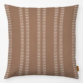 Kissen Beige auf Boho Braun