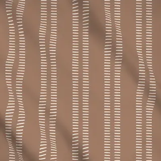Meterware Beige auf Boho Braun