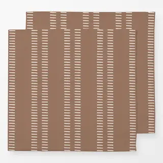 Servietten Beige auf Boho Braun