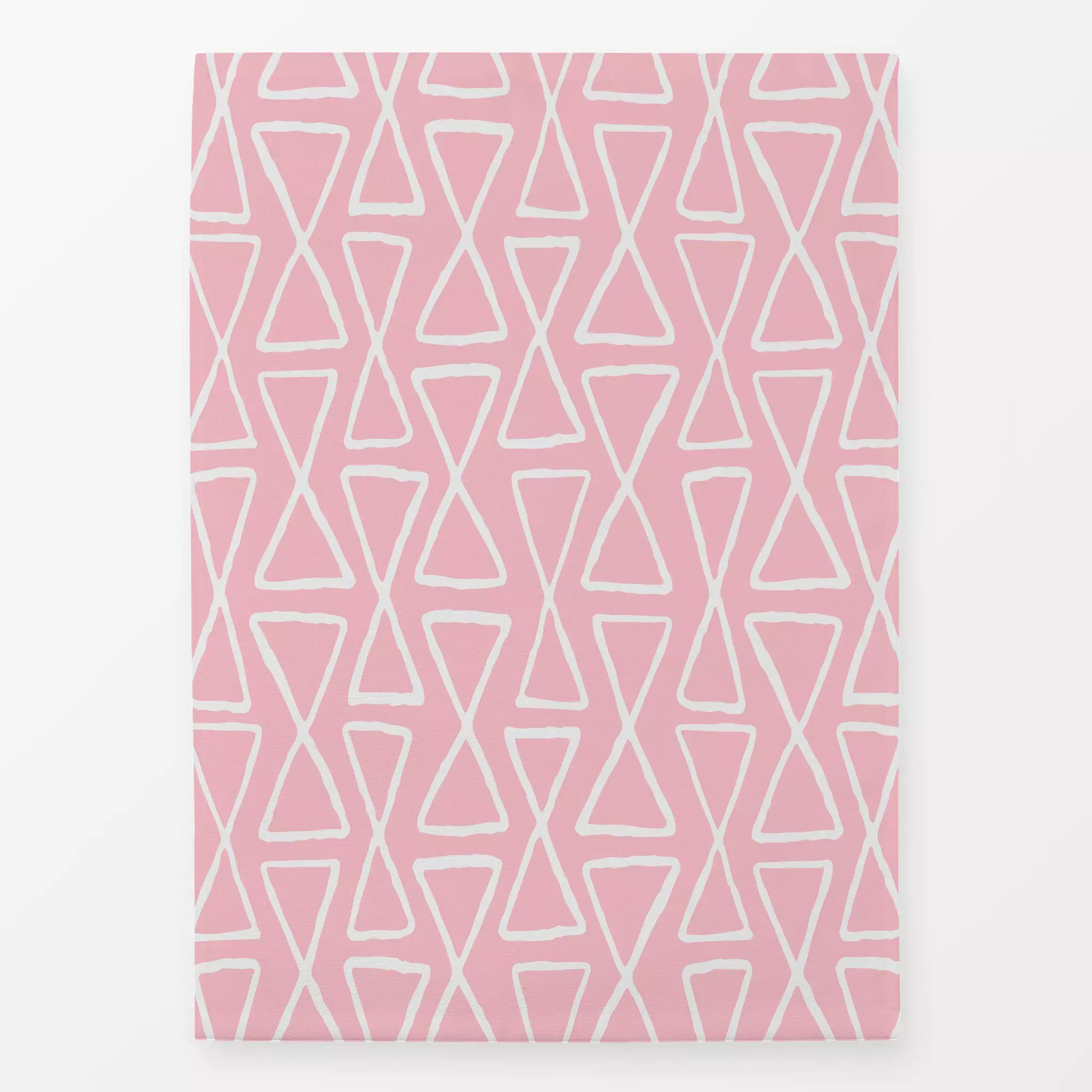 Geschirrtücher Hourglass pink - Frühling, Symbole & Muster - von „Kathrin Woo"; Muster, rosa, skandinavisch, Geometrisch, mo...