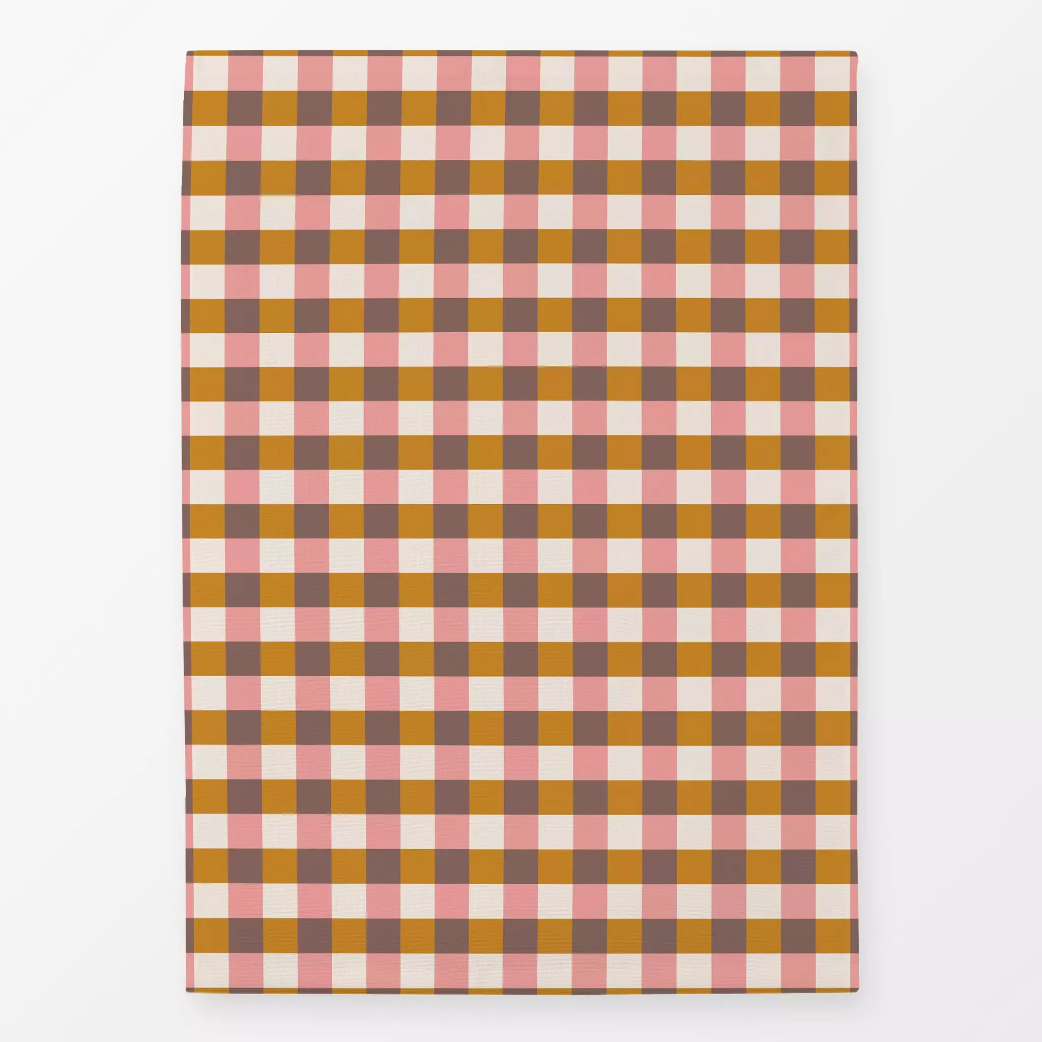 Geschirrtücher Picknick Plaid beige coral - Symbole & Muster - von „Kathrin Woo"; Sommer, Karos, kariert, Sommerlich, Garten...