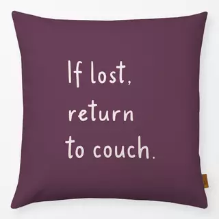 Kissen Return To Couch Pflaume