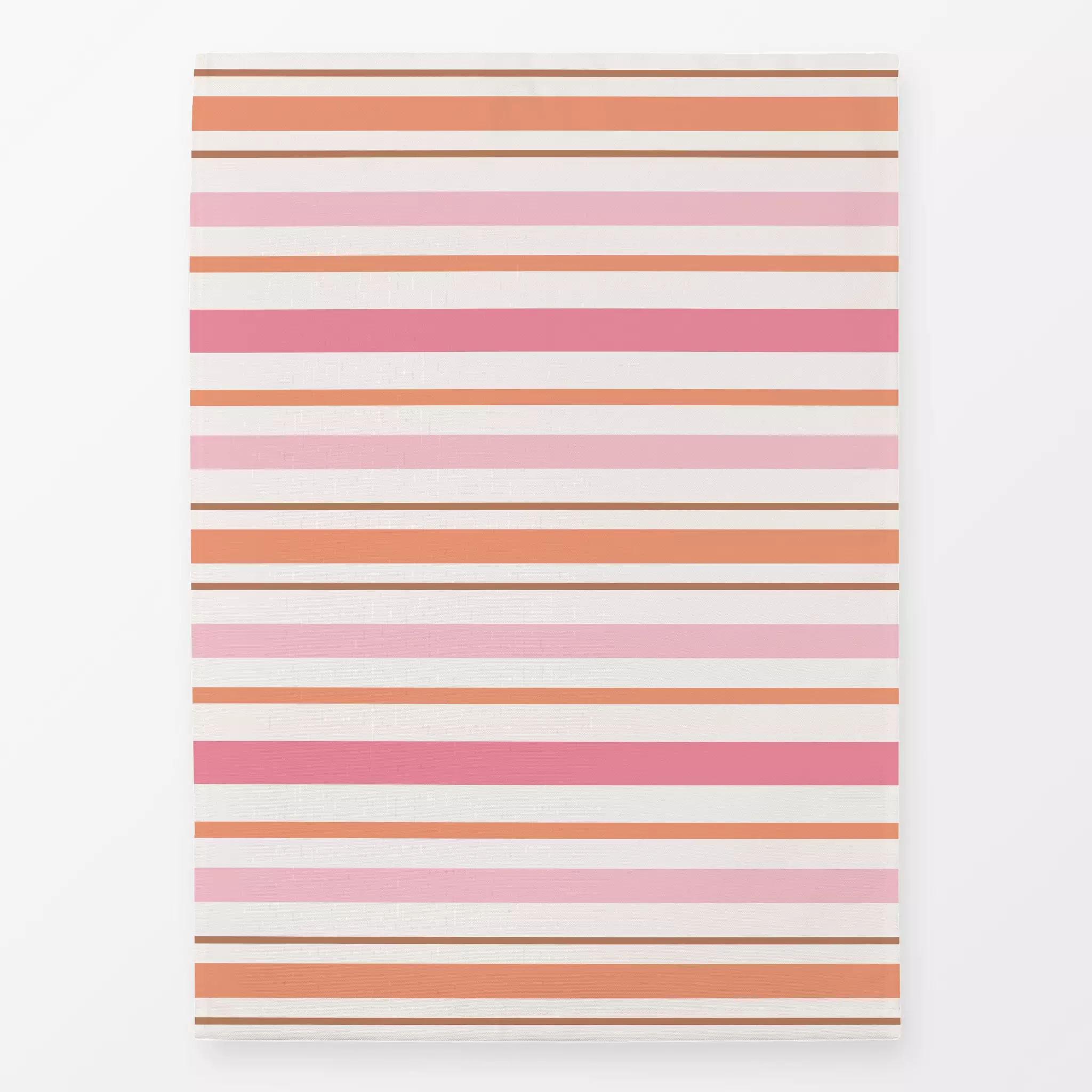 Geschirrtücher Beach Towel pink vibes - Symbole & Muster - von „Kathrin Woo"; Streifen, modern, Sommer, stripes, gestreift, ...