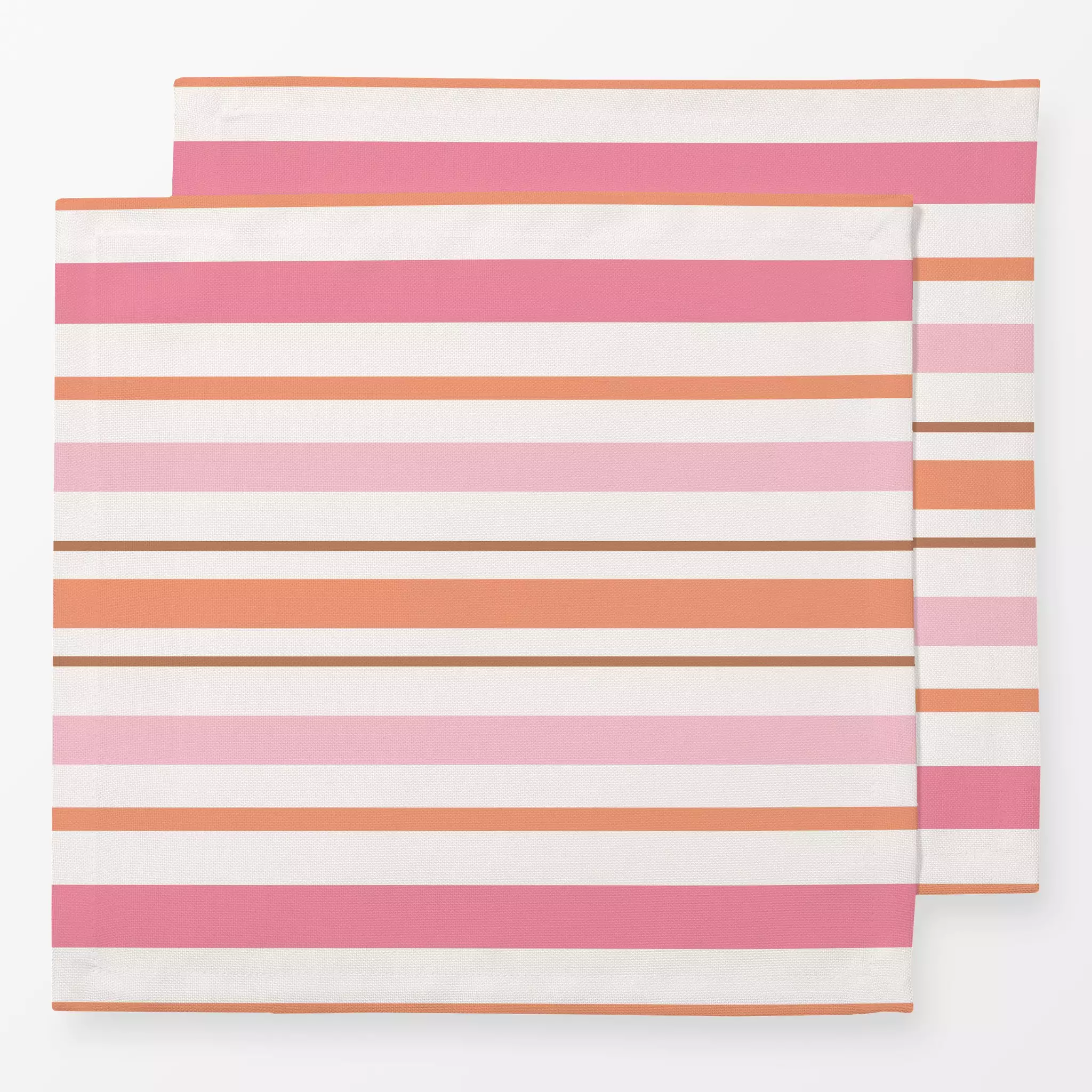 Servietten Beach Towel pink vibes - Symbole & Muster - von „Kathrin Woo"; Streifen, modern, Sommer, stripes, gestreift, Stre...