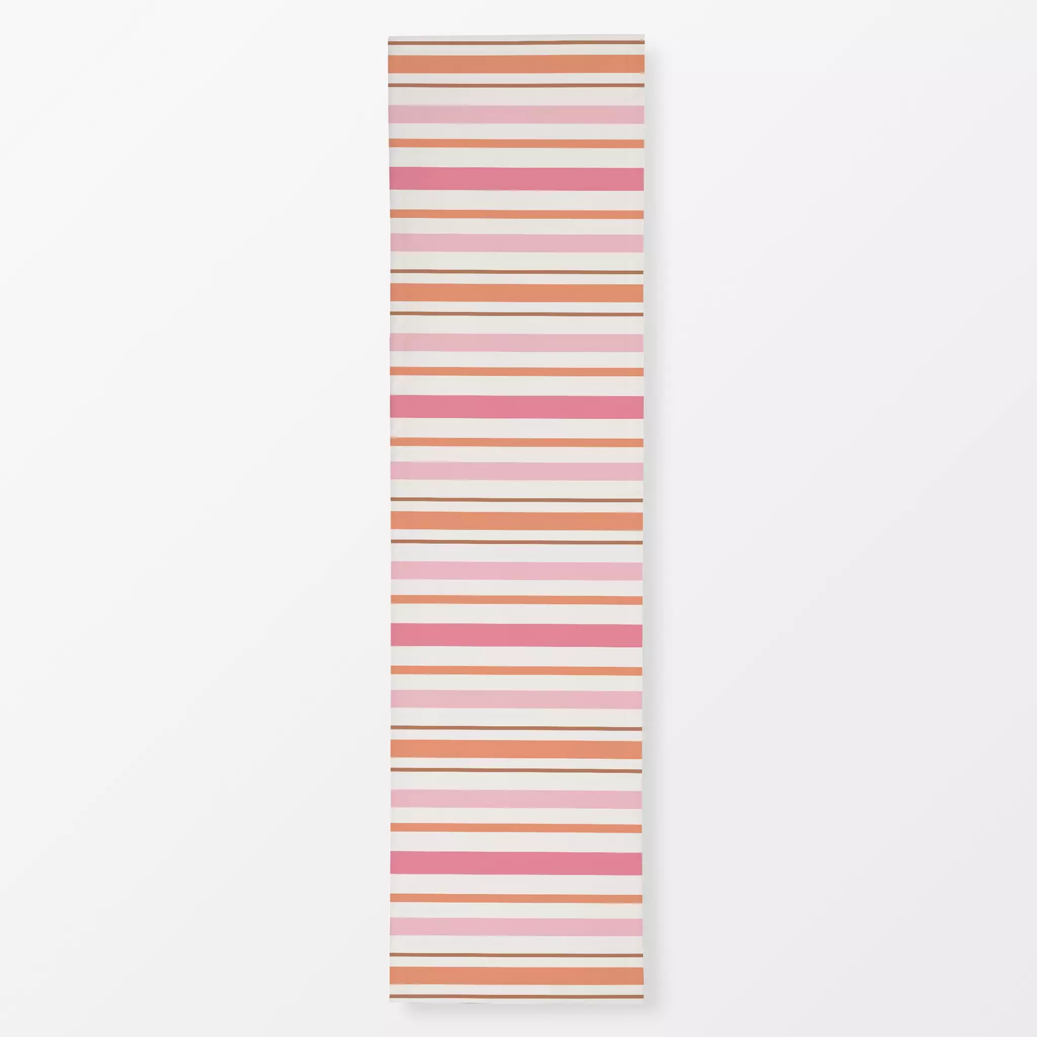 Tischläufer Beach Towel pink vibes - Symbole & Muster - von „Kathrin Woo"; Streifen, modern, Sommer, stripes, gestreift, Str...