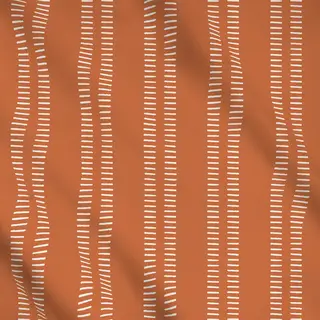 Meterware Beige auf Rostbraun