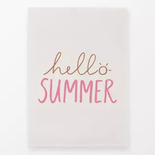 Geschirrtücher Hello Summer braun pink