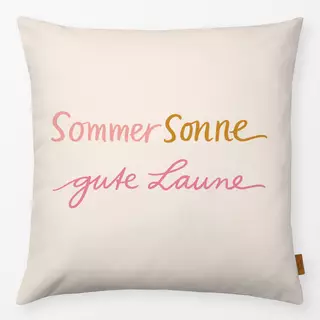 Kissen Sommer Sonne gute Laune typo