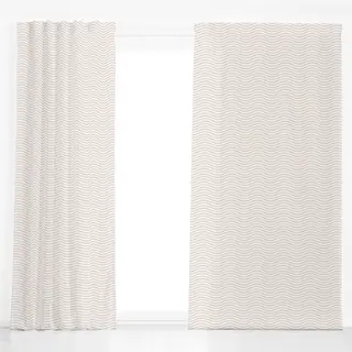 Dekovorhang Braun auf Beige