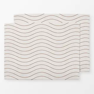 Tischset Braun auf Beige