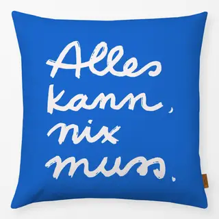 Kissen Alles Kann Wendekissen Blau