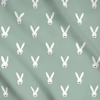 Meterware Happy Bunny naturals green