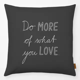 Kissen MORE LOVE charcoal