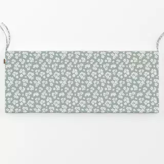 Bankauflage Cute Blossoms naturals sage