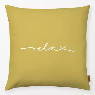 Kissen Relax Spruchkissen grün