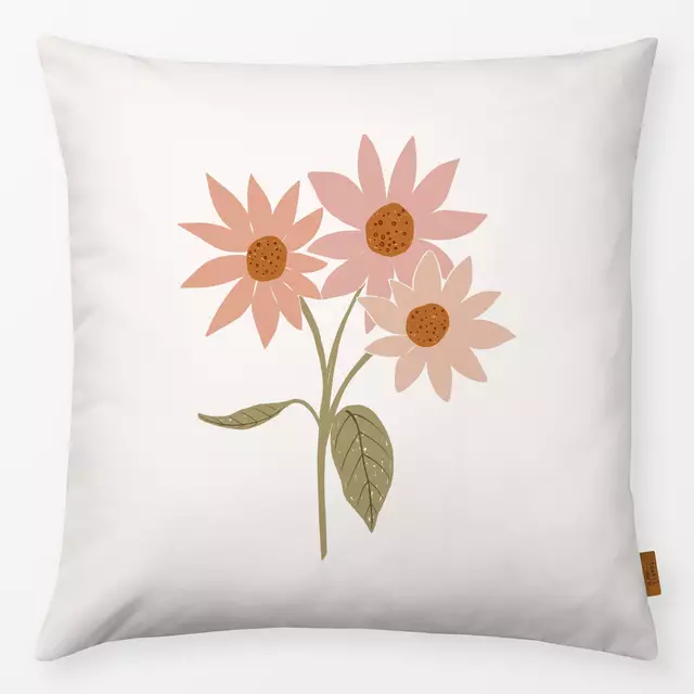 Kissen Blume abstrakt boho von Kathrin Woo
