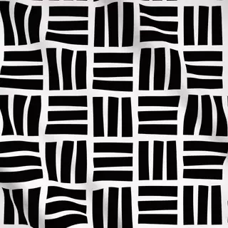 Meterware Color Blocks black white