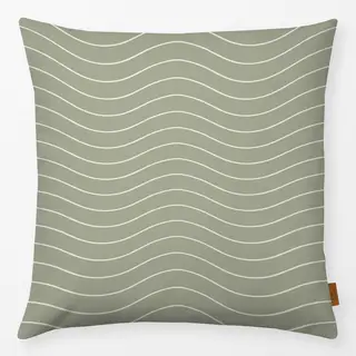 Kissen Beige auf Sage Green